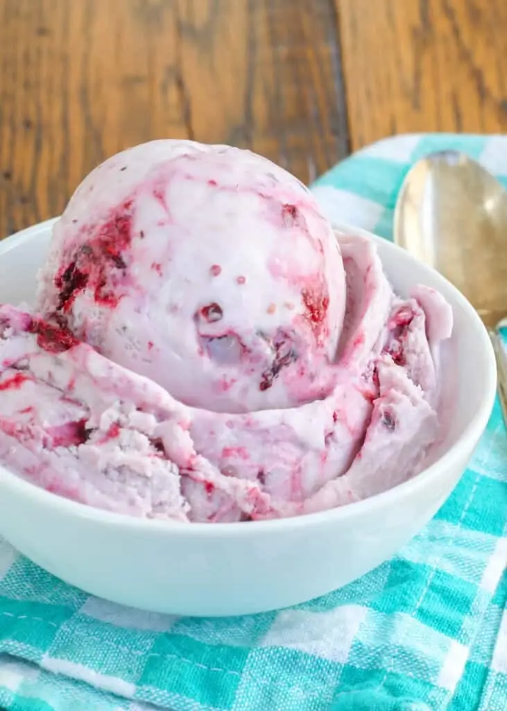 ice cream mixed berry image